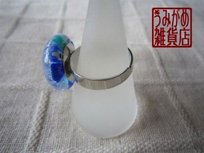 画像7: 青系ヴェネチアンミルフィオリのリング