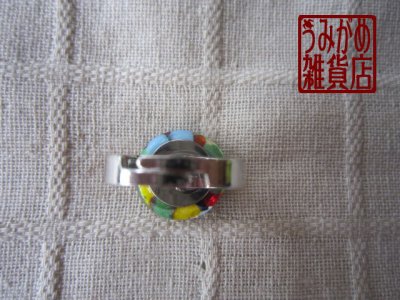 画像8: カラフルモザイクのリング（丸形）