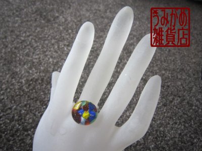 画像3: カラフルモザイクのリング（丸形）