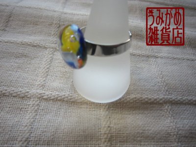 画像8: カラフルモザイクのリング（変形楕円）