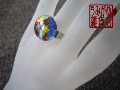 画像5: カラフルモザイクのリング（丸形）