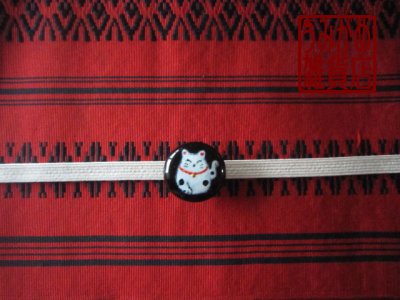 帯地・帯締め上の参考画像（帯地・帯締めは商品に含まれません）