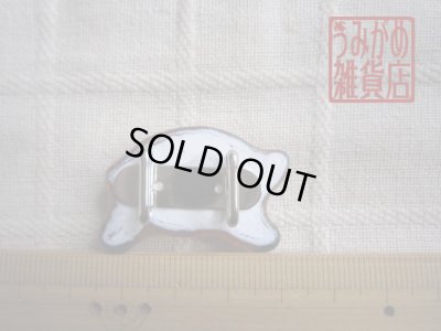 いのしし帯留め＊大きさ参考画像