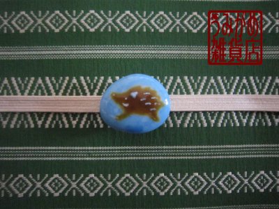 帯地・帯締め上の参考画像（帯地・帯締めは商品に含まれません）