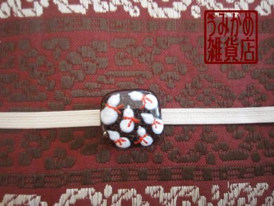 帯地・帯締め上の参考画像（帯地・帯締めは商品に含まれません）