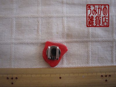 ちどりの帯留め＊大きさ参考画像