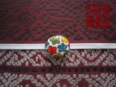 帯地・帯締め上の参考画像（帯地・帯締めは商品に含まれません）