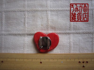 ハートの帯留め＊大きさ参考画像