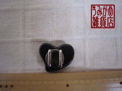 ハートの帯留め＊大きさ参考画像