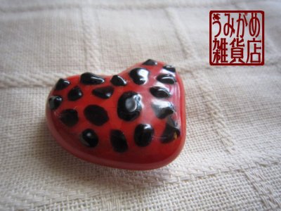 ハートの帯留め