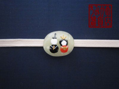 帯地・帯締め上の参考画像（帯地・帯締めは商品に含まれません）