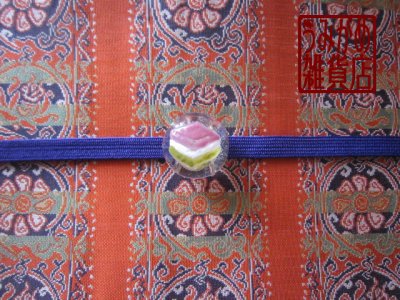 帯地・帯締め上の参考画像（帯地・帯締めは商品に含まれません）
