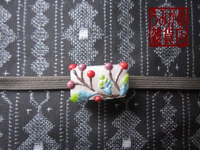 帯地・帯締め上の参考画像（帯地・帯締めは商品に含まれません）