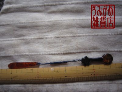 三線の帯飾り＊大きさ参考画像