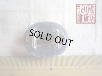 小花の帯留め＊パート・ド・ヴェール