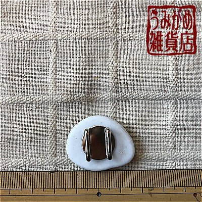 雪ねずみの帯留め