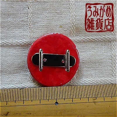 麻の葉模様の帯留め