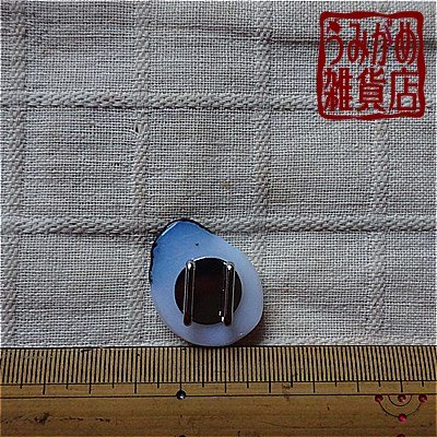 お多福の帯留め