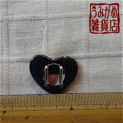 ハートの帯留め