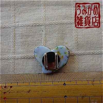 ハートの帯留め