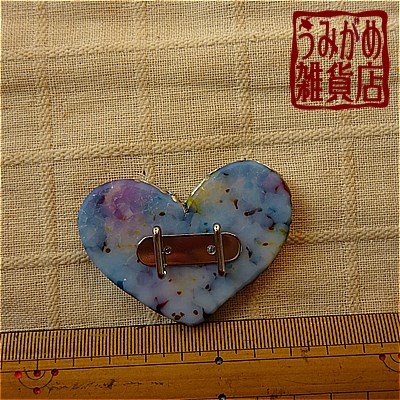 ハートの帯留め