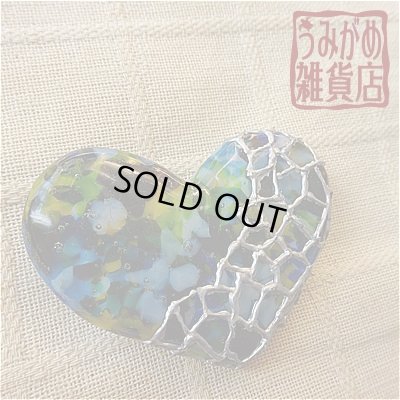 ハートの帯留め