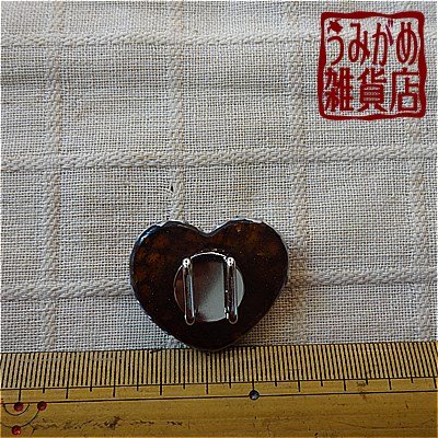 ハートの帯留め