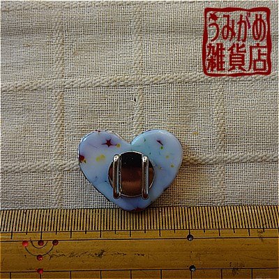 ハートの帯留め