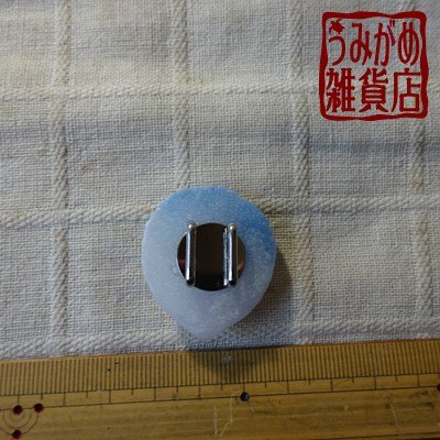 貝殻の帯留め＊パート・ド・ヴェール