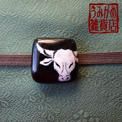 画像6: 牛頭の帯留め