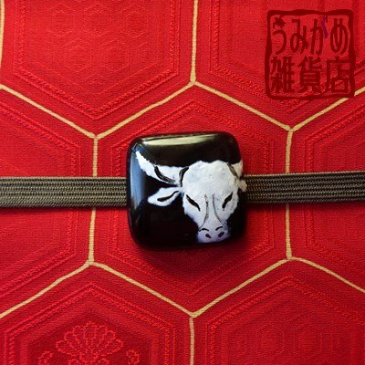 画像4: 牛頭の帯留め