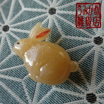 うさぎの帯留め