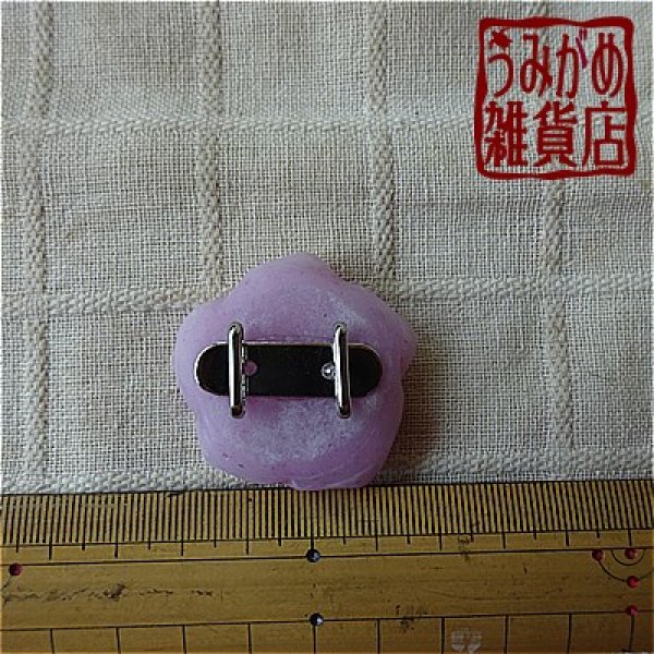 薔薇の帯留め＊大きさ参考画像