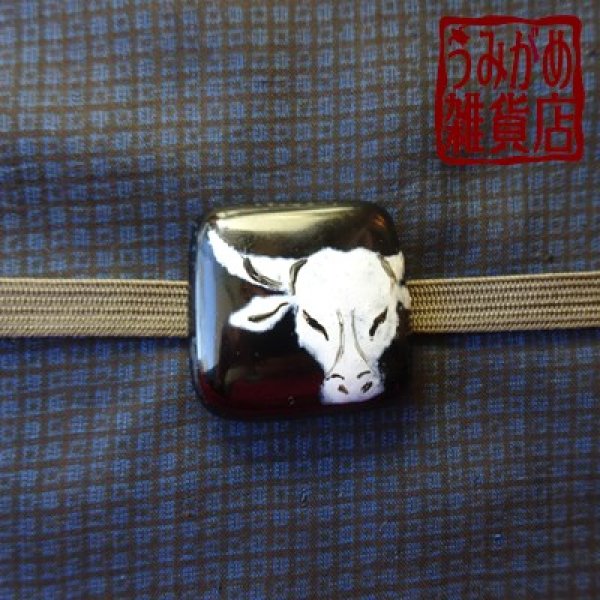 画像5: 牛頭の帯留め (5)