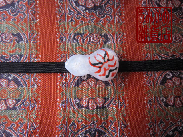 画像: 歌舞伎風＊ひょうたんに隈取の帯留め